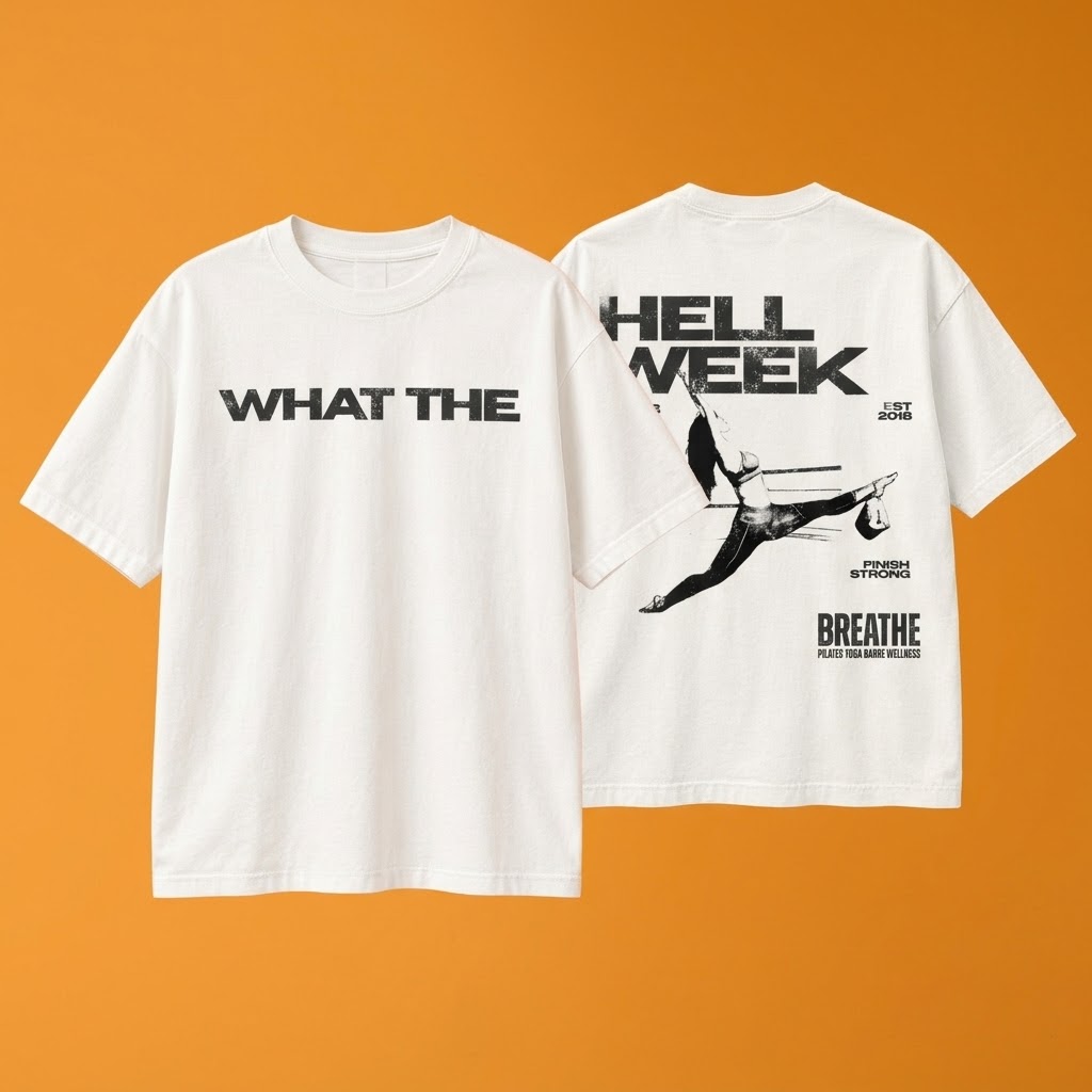 Hell Week Tshirt Pilates Yoga and Barre
